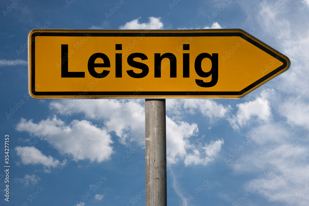 Obraz premium Wegweiser Leisnig