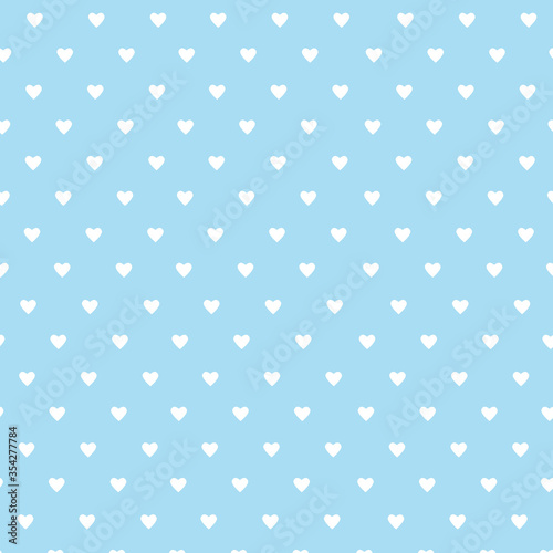 Vector background with hearts. Blue background to decorate the maiden party. Paper design for a little boy. Bright blue abstract pattern for inviting kids.