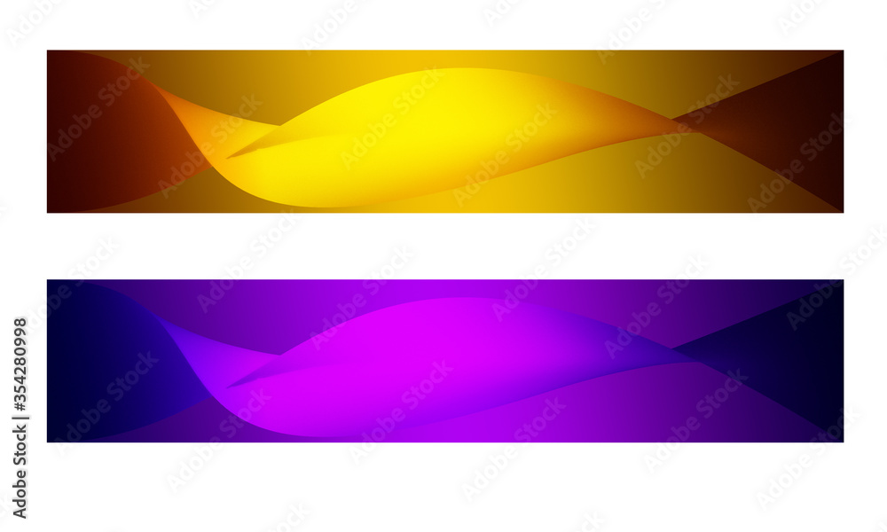 Fototapeta premium set of colorful banners