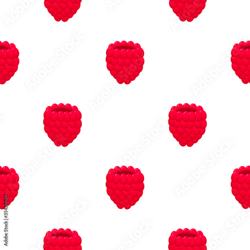 Theme big colored seamless red raspberry