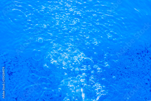 blue water drops, blue water surface, blue water background