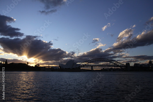 Sydney Harbour at sunset