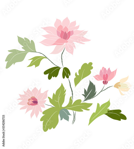 vector illustration of flowers