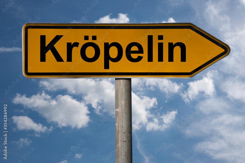 Obraz premium Wegweiser Kröpelin