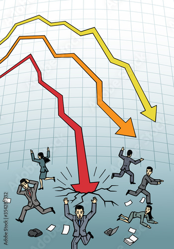 There was a crisis. Businesses are fleeing in panic.