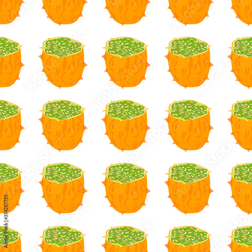 Illustration on theme big colored seamless kiwano