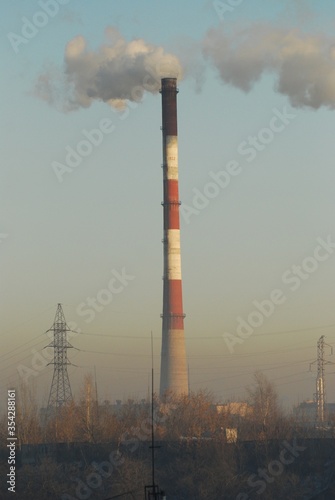 smoke from a chimney