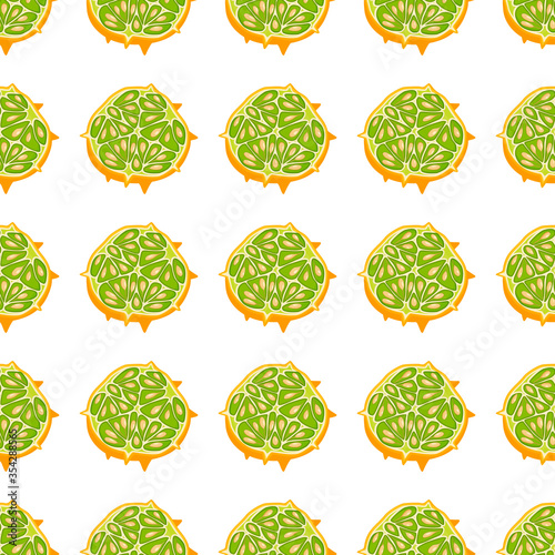 Illustration on theme big colored seamless kiwano