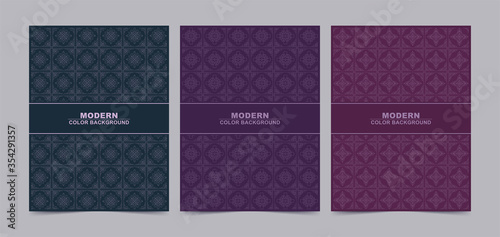 Abstract blue and purple color minimal covers pattern design 