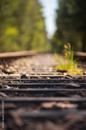 Bahnschiene stillgelegt