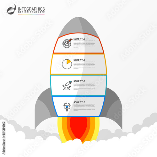 Infographic design template. Creative concept with 4 steps