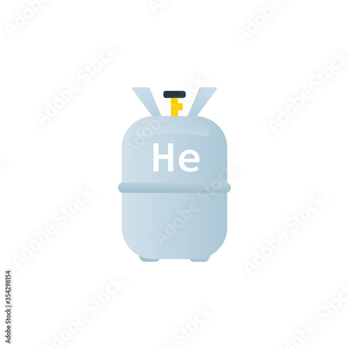 Helium tank icon. Clipart image isolated on white background