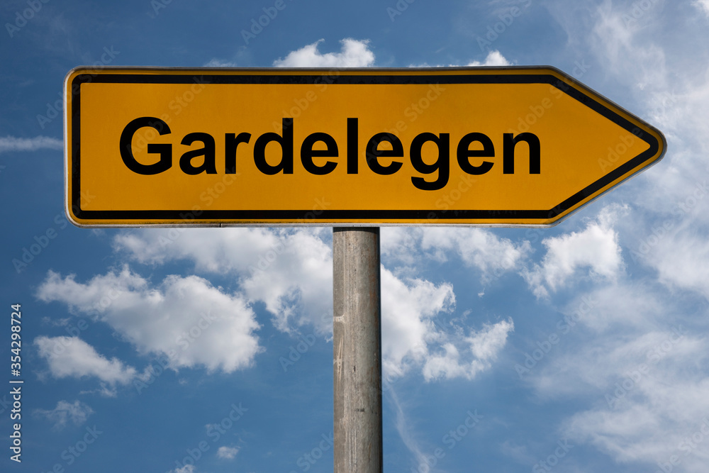 Obraz premium Wegweiser Gardelegen