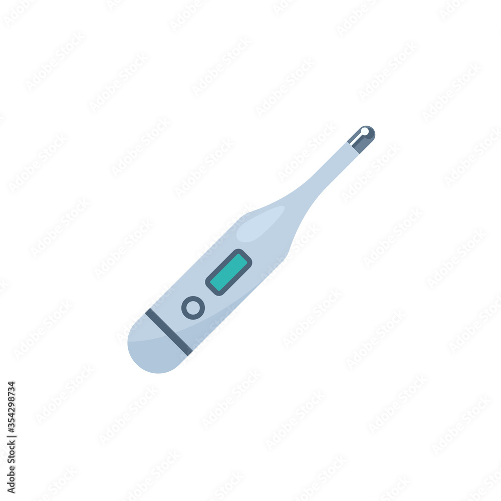 Oral thermometer icon. Clipart image isolated on white background Stock