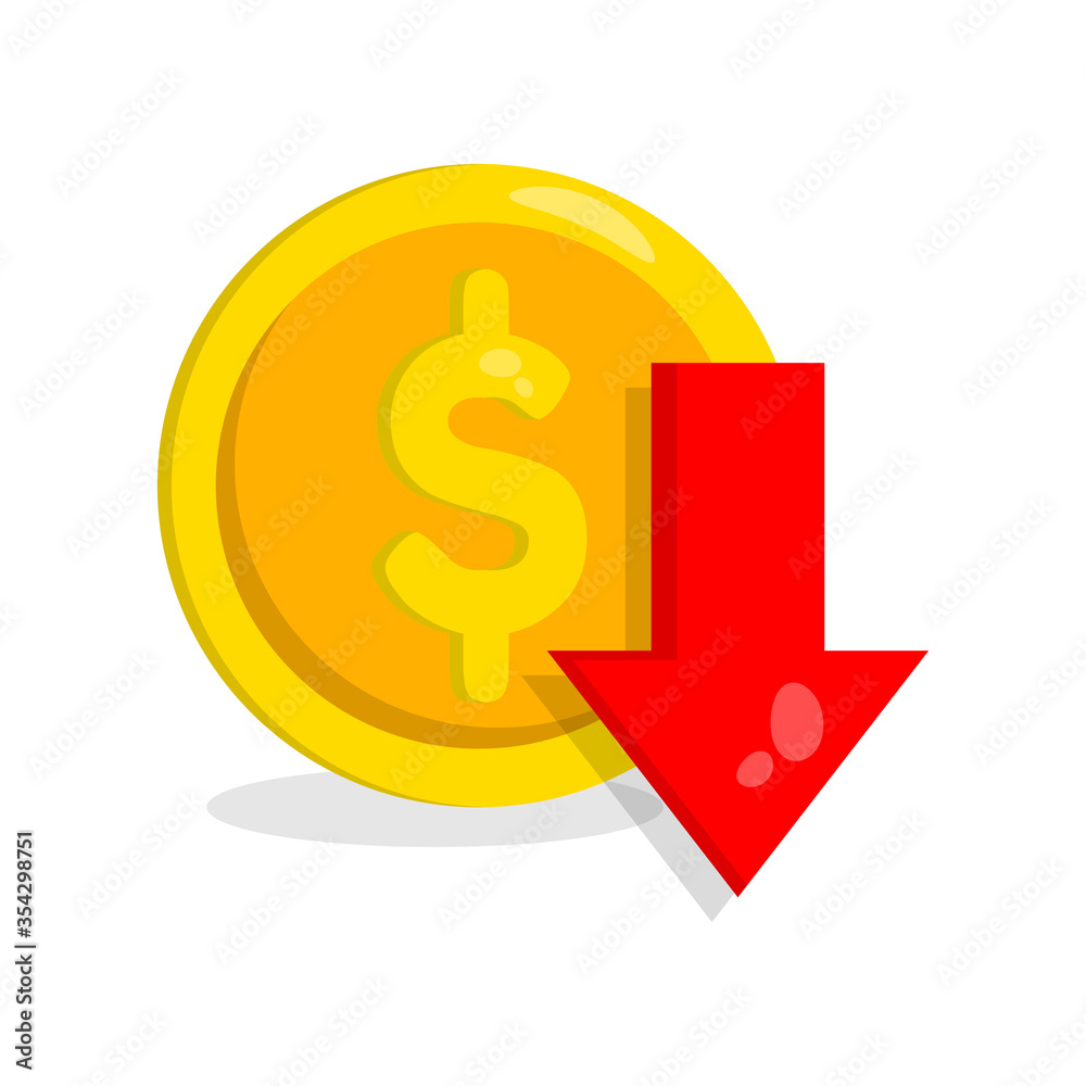 Cute Cost reduction icon.vector illustration Cute Cost reduction icon.vector illustration