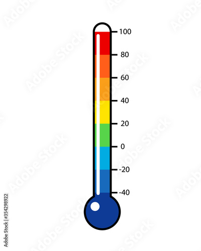 Freezer thermometer icon. Clipart image isolated on white background