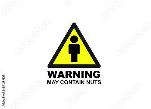 Signage warning may contain nuts