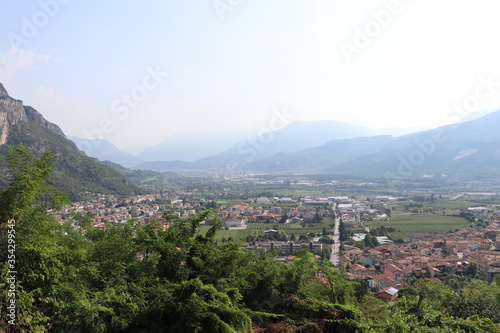 View from the top of the mountain, italy, garda lake © ilya