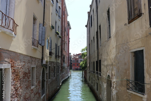 narrow canal in venice