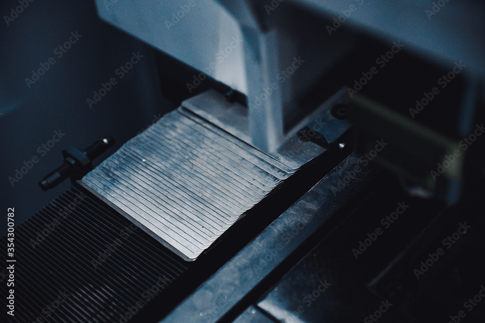 The process of setting up and assembling an industrial machine The process of setting up and assembling an industrial machine