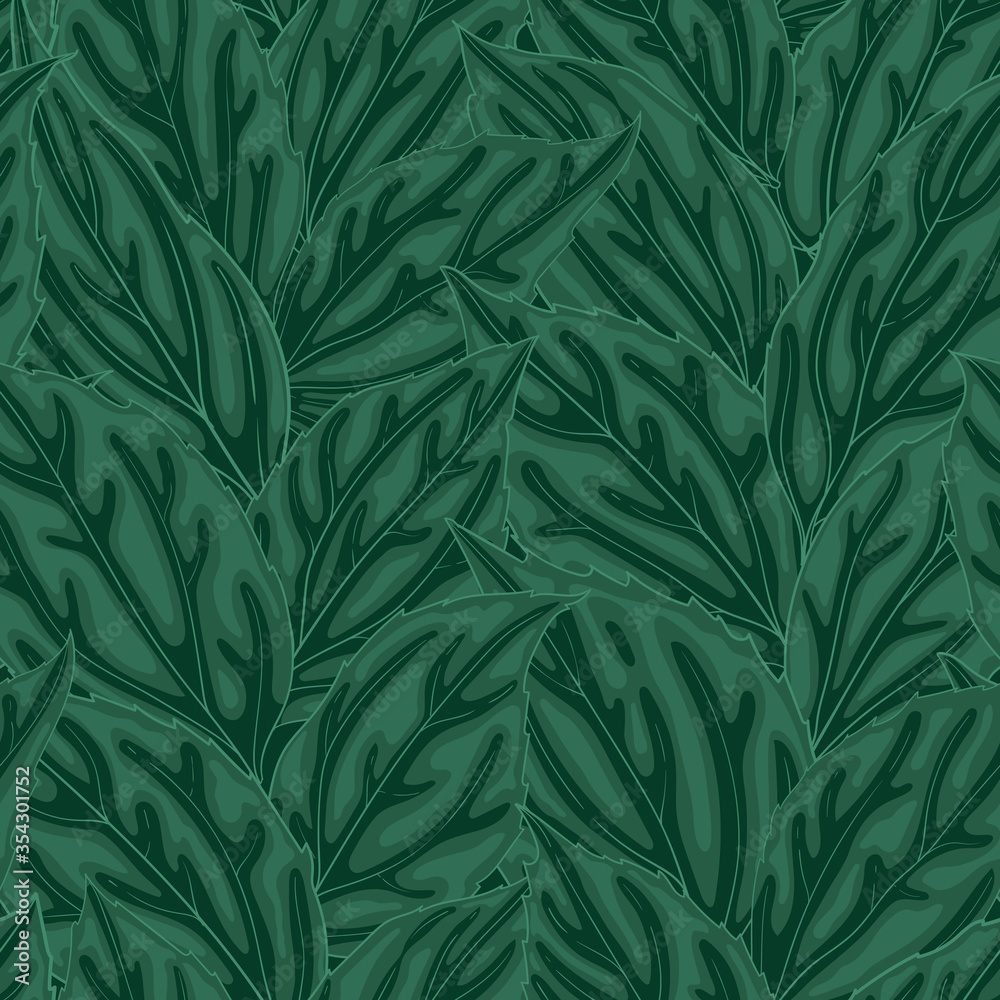 Beautiful seamless background with green leaves. Hand-drawn with effect of drawing in watercolor. design background greeting cards and invitations seasonal autumn, spring, summer holidays. Beautiful seamless background with green leaves. Hand-drawn with effect of drawing in watercolor. design background greeting cards and invitations seasonal autumn, spring, summer holidays.