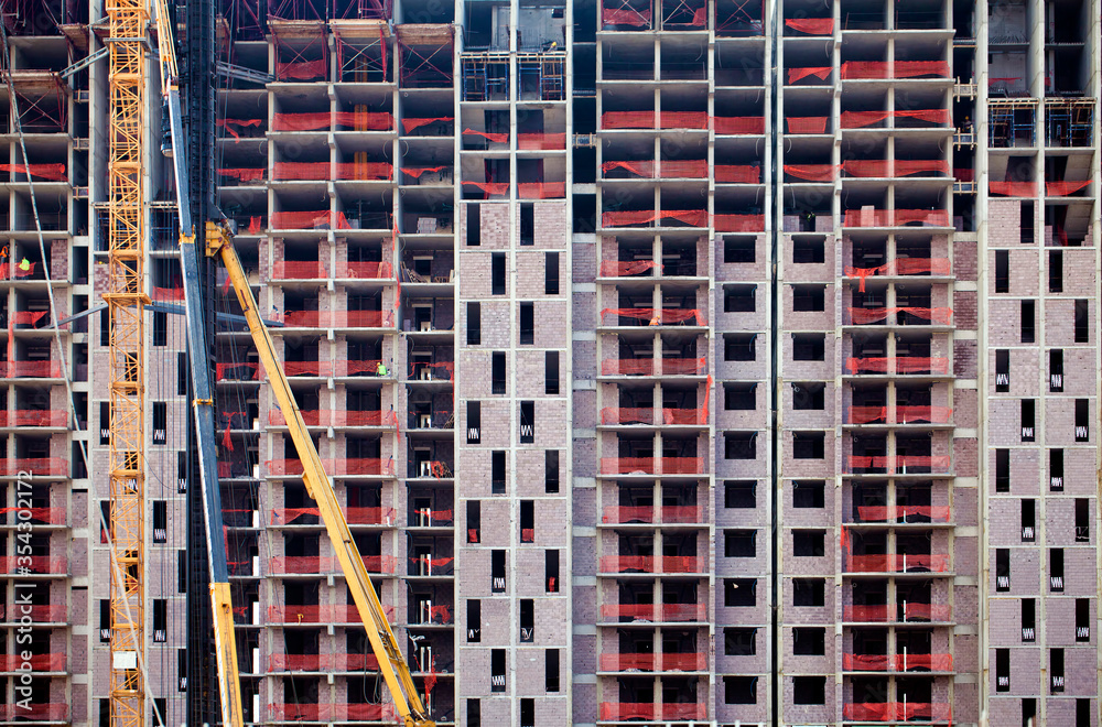 Fototapeta premium Construction Building Area Industrial Concept