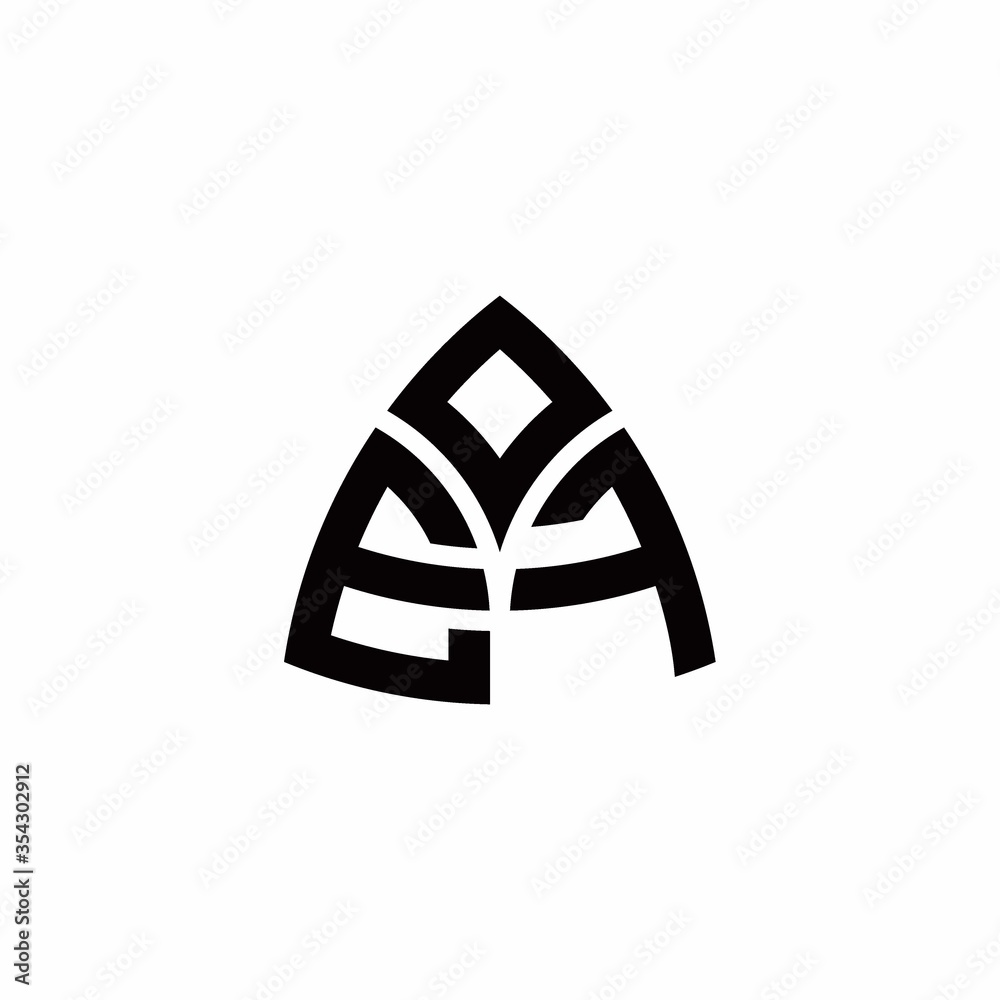 EF monogram logo with modern triangle style design template EF monogram logo with modern triangle style design template