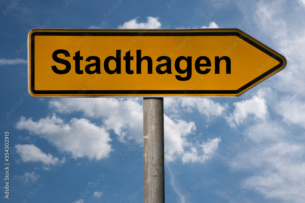 Obraz premium Wegweiser Stadthagen