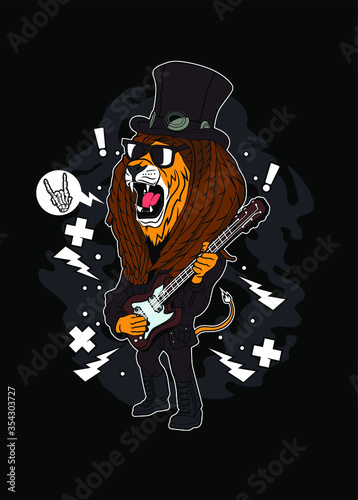 rock and roll lion