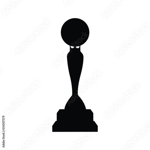 Trophy Icon Vector Illustration Logo Template