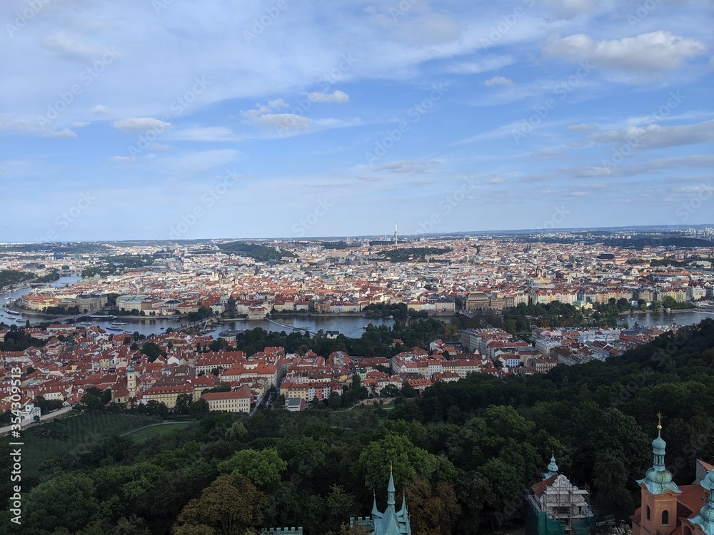 View of Prague from Petrin Tower