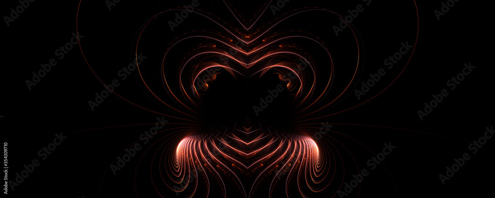 Circular line forms an energy field background Circular line forms an energy field background