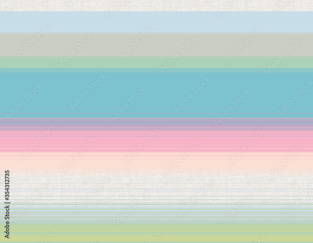 Artistic fabric texture seamless striped design patterns with colorful horizontal parallel stripes in background. Print for interior design and fabric wallpaper, website, wrapping, bed linen, 