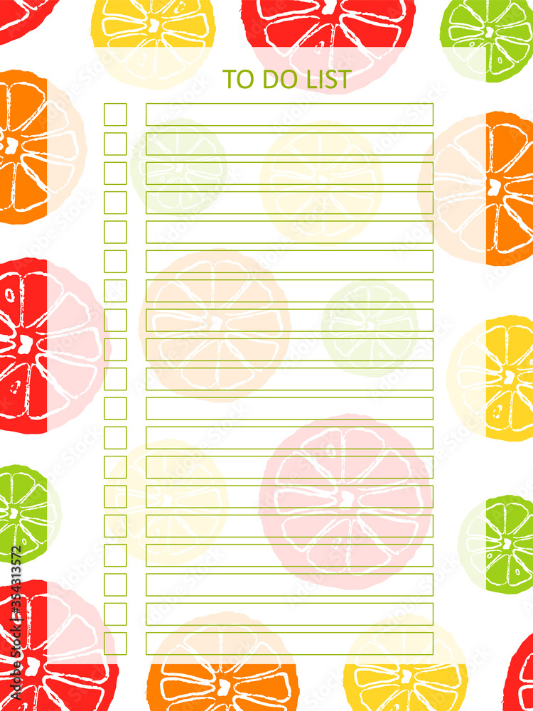 Printable A4 cute business to do list Stock Vector | Adobe Stock