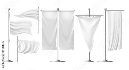 Advertising flags on stands