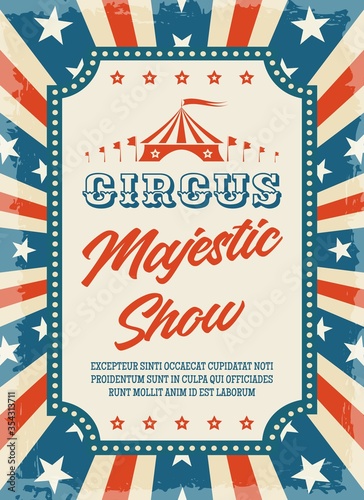 Circus retro poster