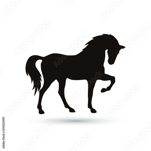 horse silhouette vector