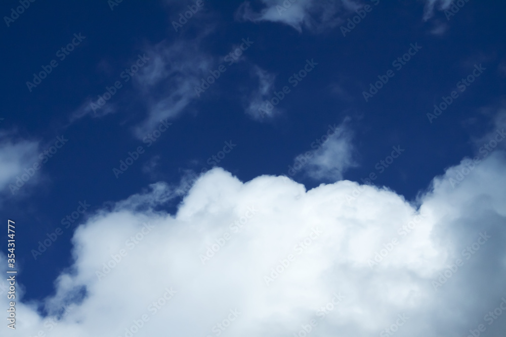 White Clouds and Blue Sky Abstract Shapes White Clouds and Blue Sky Abstract Shapes