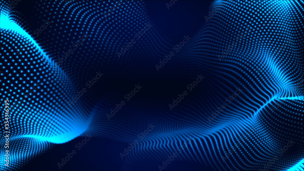 Dot white blue wave light screen gradient texture background. Abstract technology big data digital background. 3d rendering. Dot white blue wave light screen gradient texture background. Abstract technology big data digital background. 3d rendering.