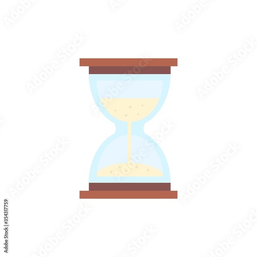 Sand hourglass time, clock, watch icon. Concept of UI design elements. Hourglass as time passing for business deadline, urgency and running out of time. vector illustration.