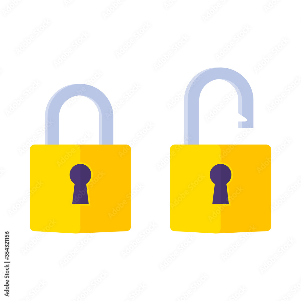 Lock with key Royalty Free Vector Image - VectorStock