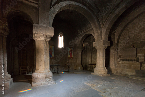 Ancient Haghartsin monastery indoor. Armenia