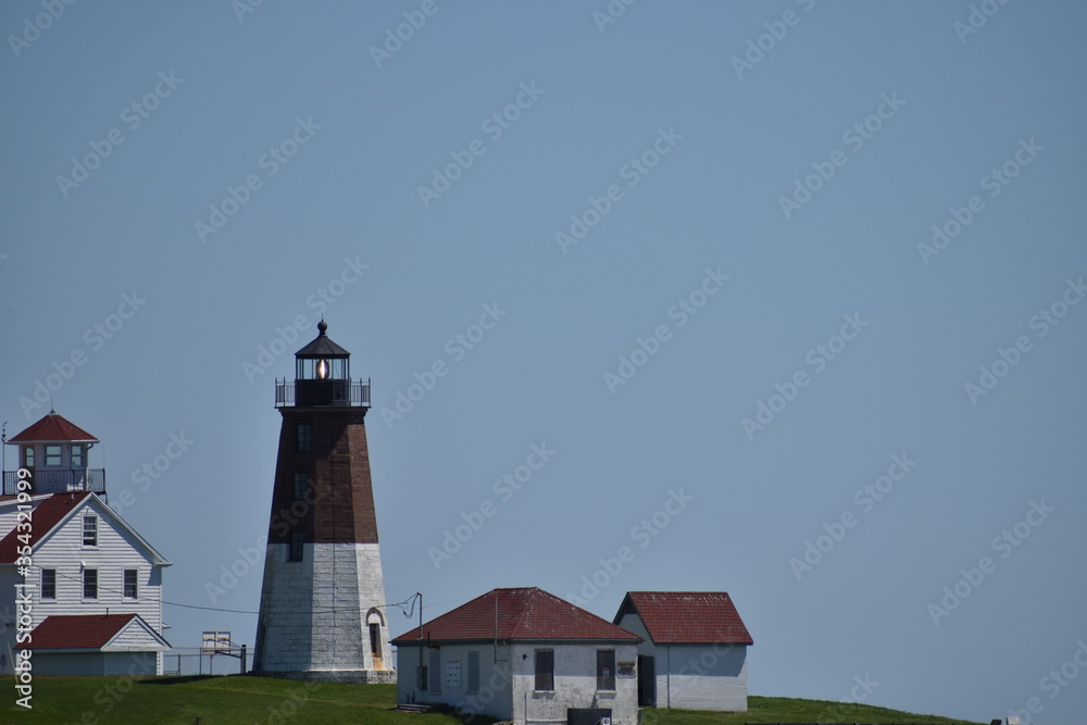 lighthouse on the cost of rhode island