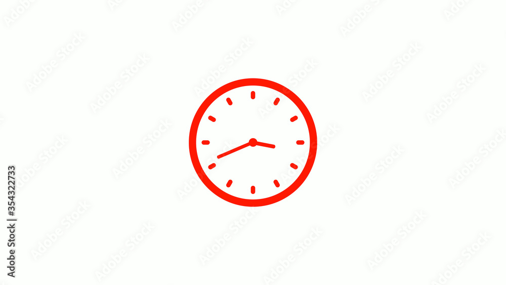 New red clock animation,clock icon,counting down clock icon New red clock animation,clock icon,counting down clock icon