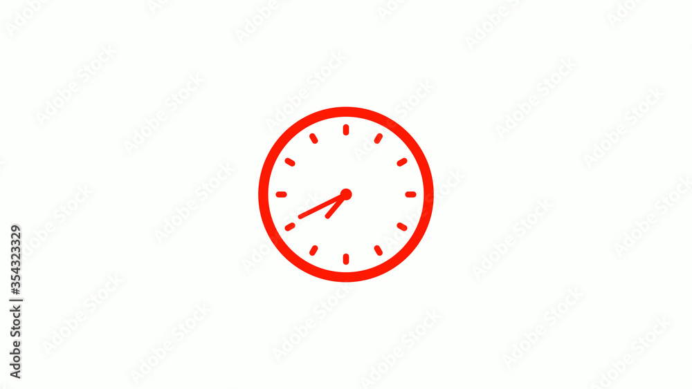 New red clock animation,clock icon,counting down clock icon New red clock animation,clock icon,counting down clock icon