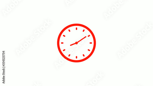 New red clock animation,clock icon,counting down clock icon