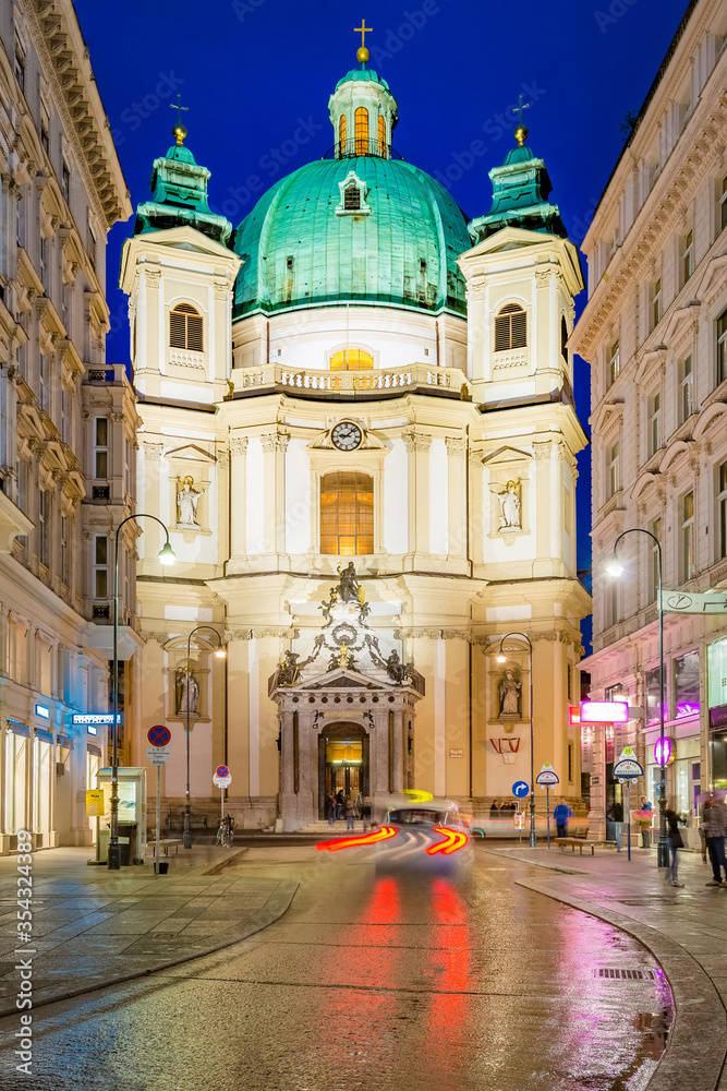 Saint Peter Church in Vienna, Austria.