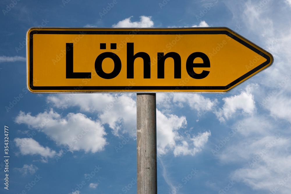 Obraz premium Wegweiser Löhne