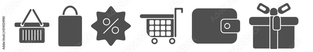 simple flat objects. supermarket sale of goods new simple flat objects. supermarket sale of goods new