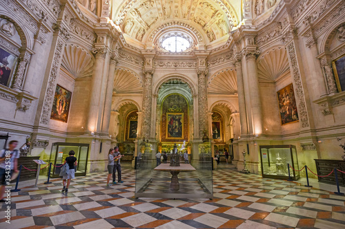 Royal chapel inside the cathedral Seville, Spain.